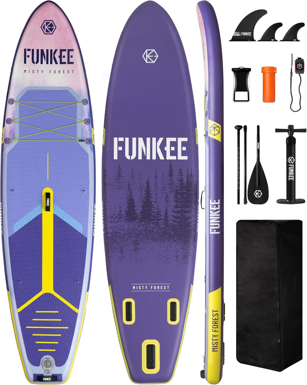 11'×34'×6' Extra Wide Inflatable Stand Up Paddle Board, Sup Board with Removable Fins, Backpack, Floating Paddle, Safety Leash, Floating Phone Case for Adults & Youth of All Skill Levels