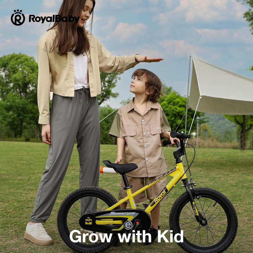 RoyalBaby EZ Kids Bike 12 14 16 18 20 Inch Balance Pedal 2-in-1 Training Bicycle Boys Girls Ages 3 to 12 Years Easy Learn for Beginners