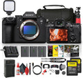 Sony Alpha a1 II Full-Frame Interchangeable Lens Mirrorless Camera (ILCE-1M2) + 2 x 64GB Memory Card + 2 x NP-FZ100 + Photography Software + LED Light + Camera Bag + Flexible Tripod + More (Renewed)