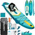 【11'×34'】 Extra Long/Extra Wide Premium Inflatable Stand Up Paddle Board (SUP) – Portable & Lightweight for Yoga, Surfing, Family Fun | Complete Kit with Paddle, Pump, Bag | Durable Design