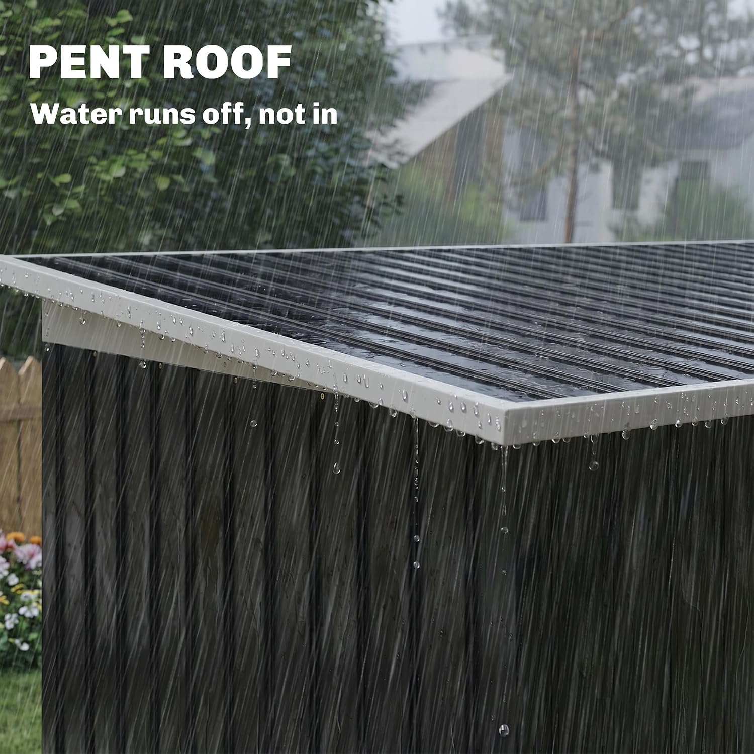 Outsunny 9' x 4' Outdoor Storage Shed, Metal Garden Tool House with Sloping Roof and Lockable Door for Backyard, Bike, Patio, Garage, Lawn, Gray