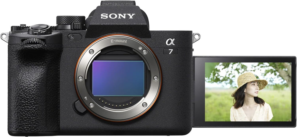Sony a7 IV Full Frame Mirrorless 33MP Alpha Interchangeable Lens Camera Renewed | Official Sony USA Partner Model | Body ILCE-7M4/B Bundle w/Deco Gear Case +Tripod +Extra Battery, Charger, Software