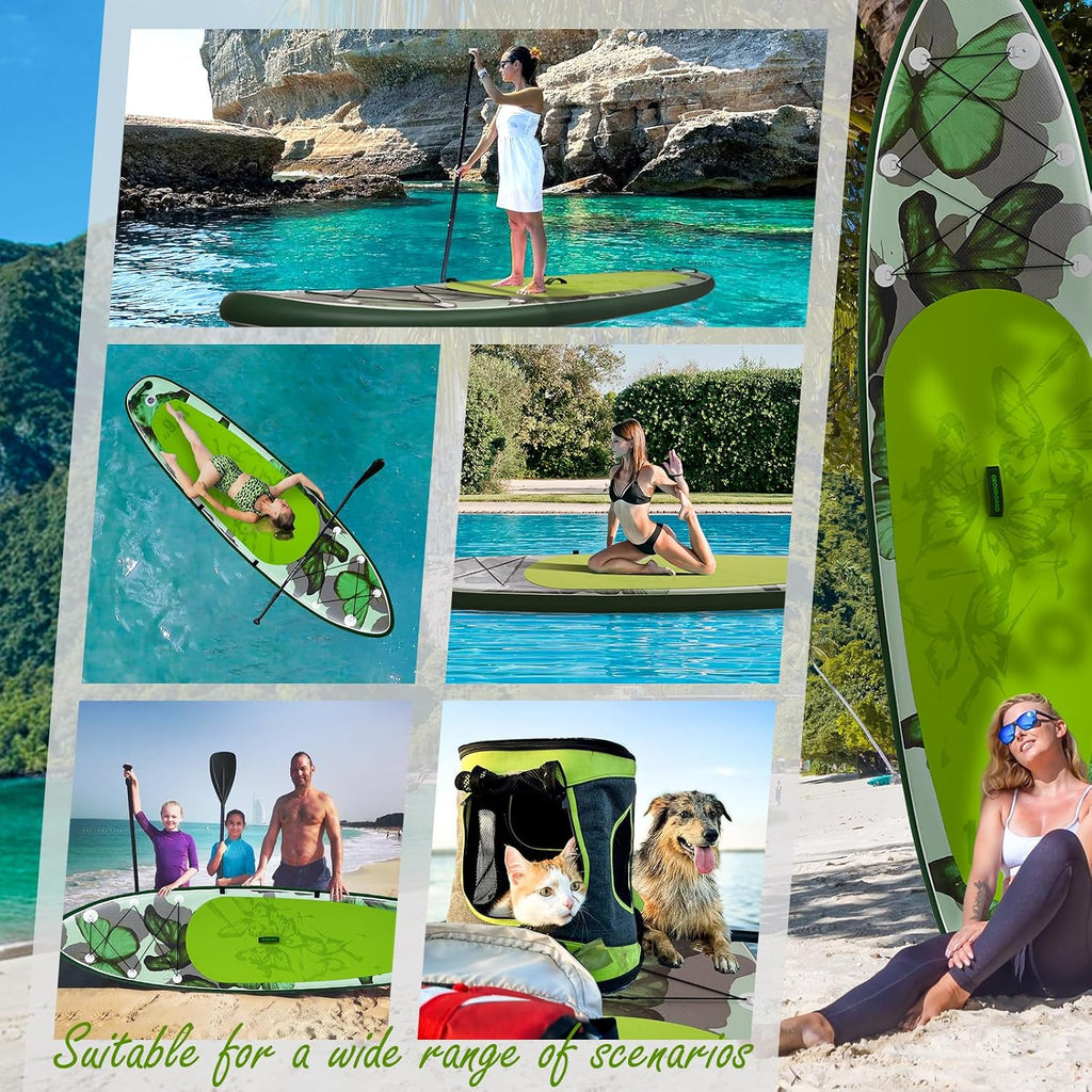 Inflatable Paddle Board 11'6/10'6 Paddle Board - All-Around SUP Board for Adults & Beginners, Stand Up Paddle Board with Complete Accessory Kit for Lake, River, Ocean