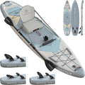iTAOSTAR City Park 12'×35' Extra Wide Paddle Board with Seat, One-Stop Premium SUP Board Gears, Tailored 5 Fins, Stable Inflatable Stand Up Paddle Boards for Youth/Adults of All Levels