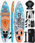 UPWELL 10'6'/11'/11'6' Inflatable Paddle Board, Stand Up Paddlboard for Youth & Adults, Stable Design, Premium SUP Accessories, Backpack, Leash, Hand Pump, Fins