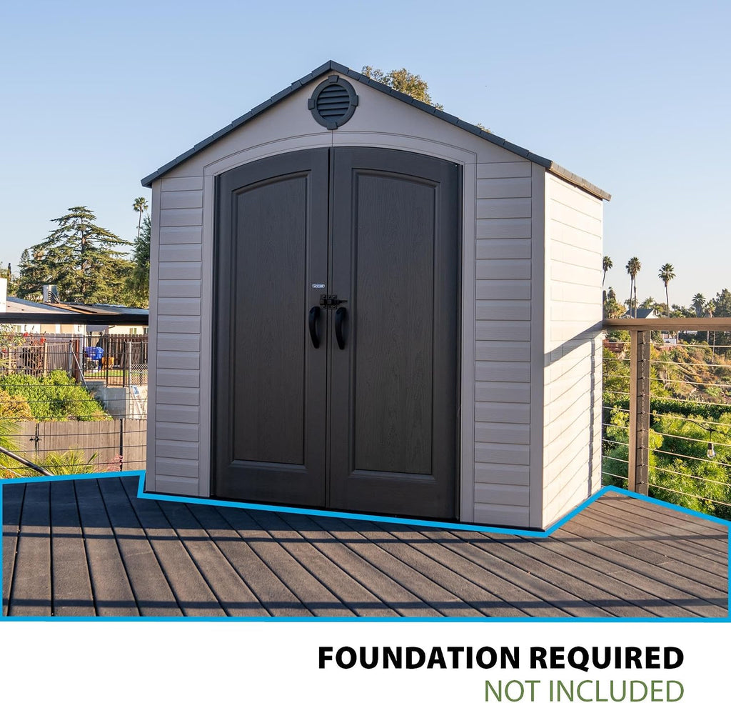 Lifetime Outdoor Storage Shed, 8 x 5 Foot