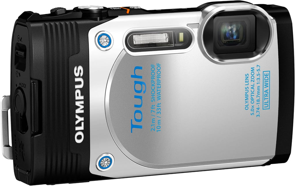Olympus Stylus TG-850 IHS 16 MP Digital Camera (White) - International Version