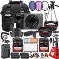Sony FX30 Digital Cinema Camera with Sony E 18-135mm f/3.5-5.6 OSS Lens + 128 GB Memory + Microphone + LED Light + More (34pc Bundle) (Renewed)