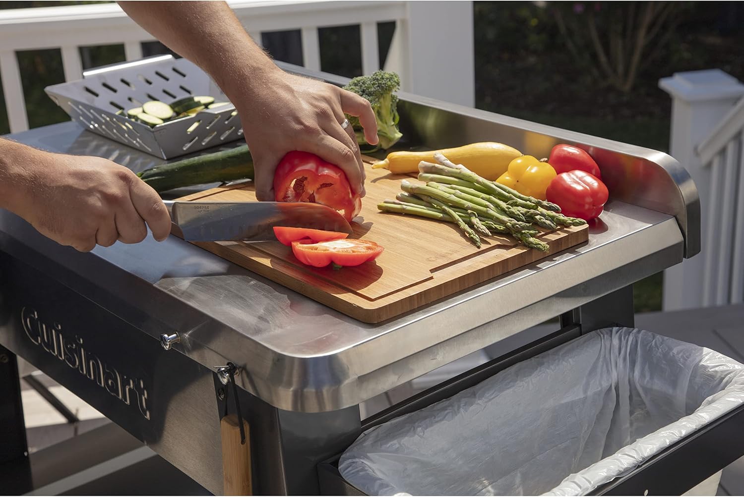 Cuisinart CPT-194 Outdoor Stainless Steel Grill Prep Table