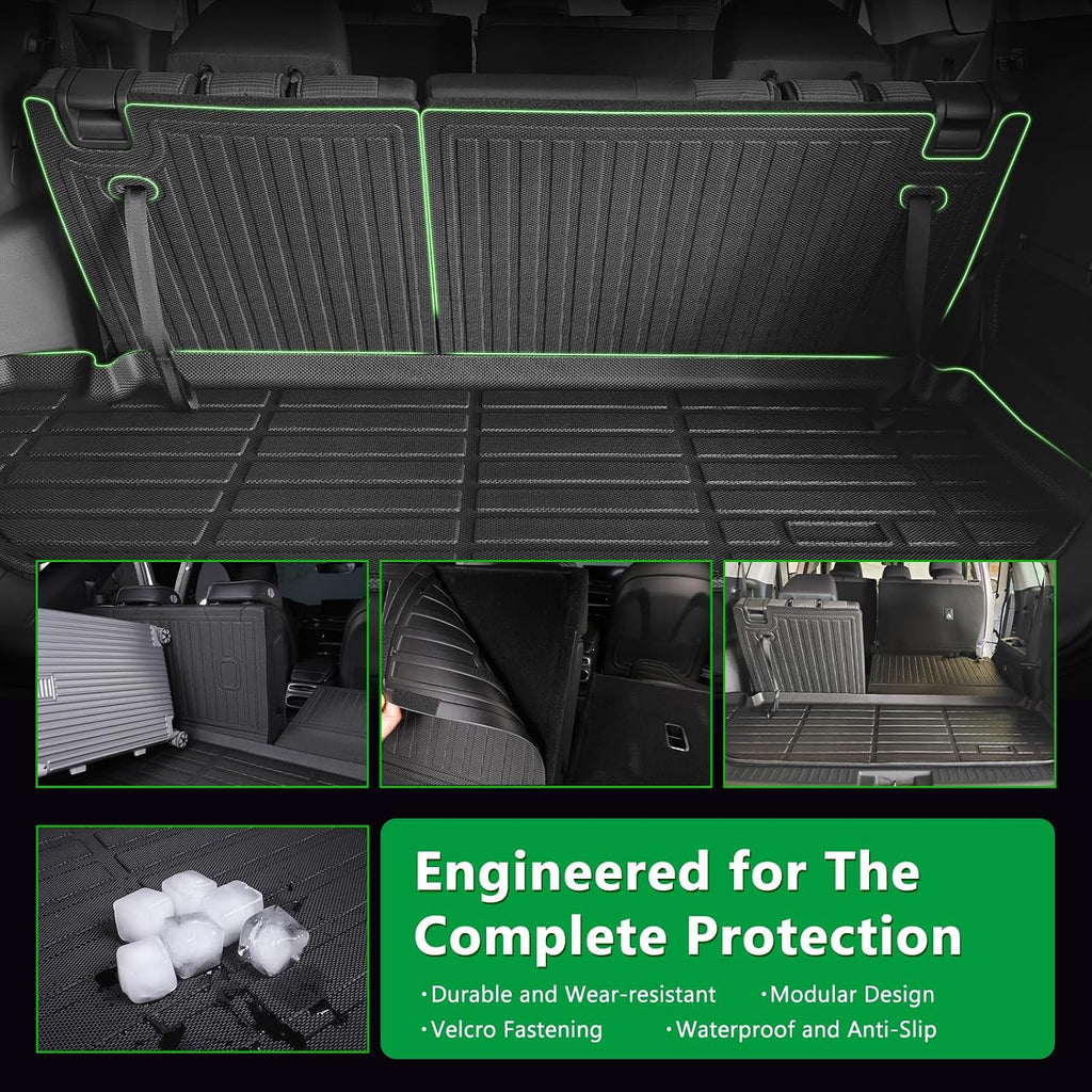 for Volkswagen Tiguan Floor Mats 2025 2026 Car Mats TPE All Weather Floor Mats Cargo Liner Anti-Slip Waterproof Mats Custom Fit for VW Tiguan Accessories