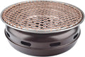 BBQ Barbeque Barbecue Grill, BBQ, Korean Smokeless Household Charcoal Grill, Galvanized Sheet Barbecue Stove, Split Design, Easy to Clean (Color : F)
