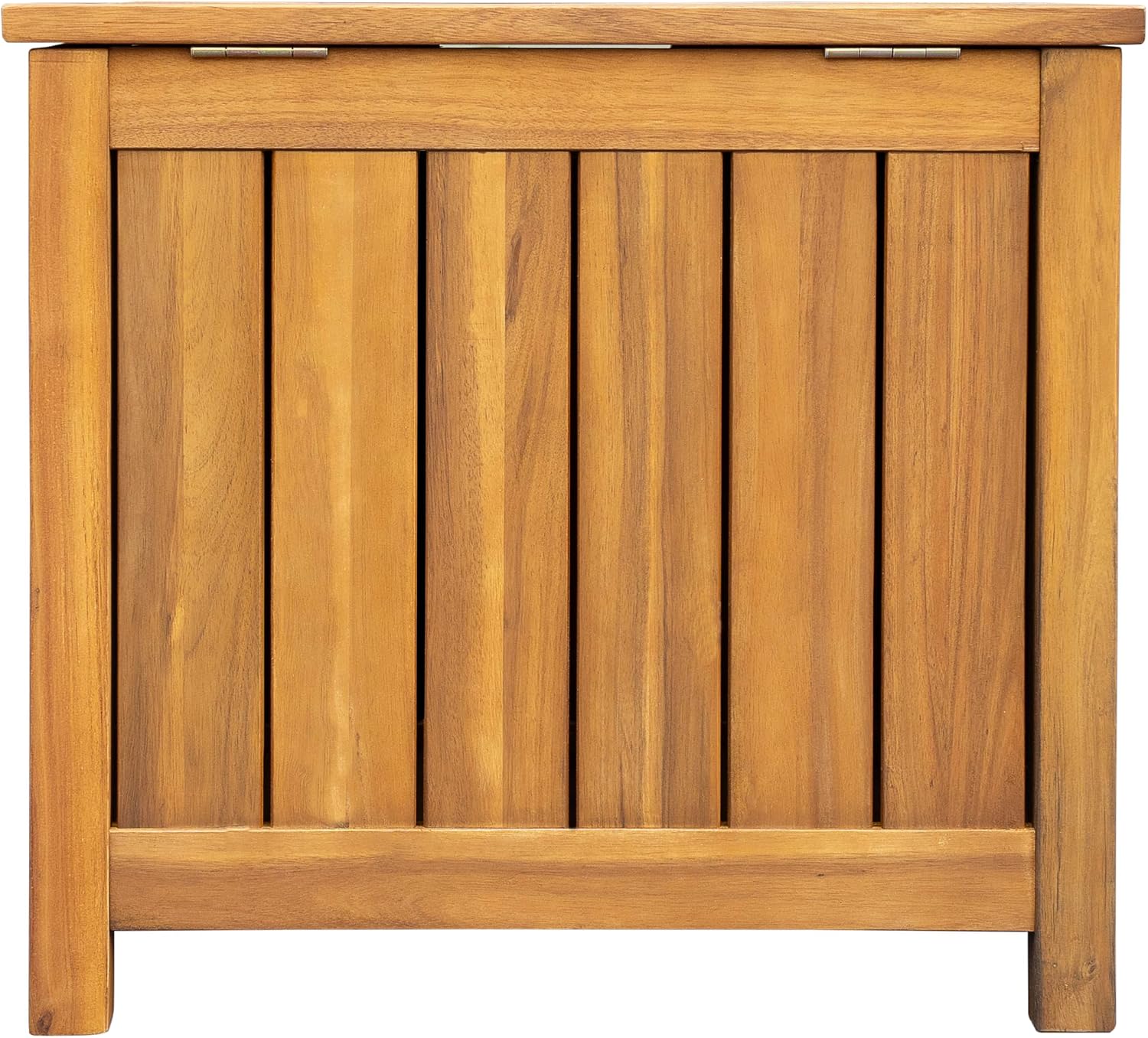 Christopher Knight Home Kensy Acacia Wood Outdoor Storage Box, 30 Gallons Wooden Patio Deck Box, Garden Backyard Tool Storage, Outdoor Storage Container for Patio Furniture Cushion, Teak Finish