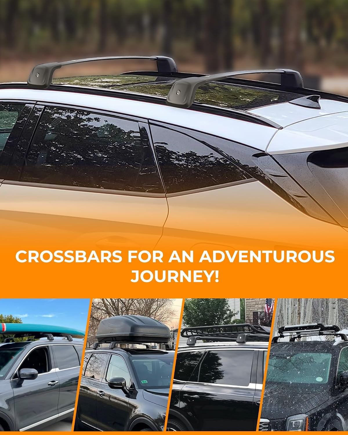 260 LBS Roof Rack Cross Bars Fit for 2022-2025 Hyundai Tucson SE SEL N Line Limited NX4 Upgraded Lockable Crossbars Accessories