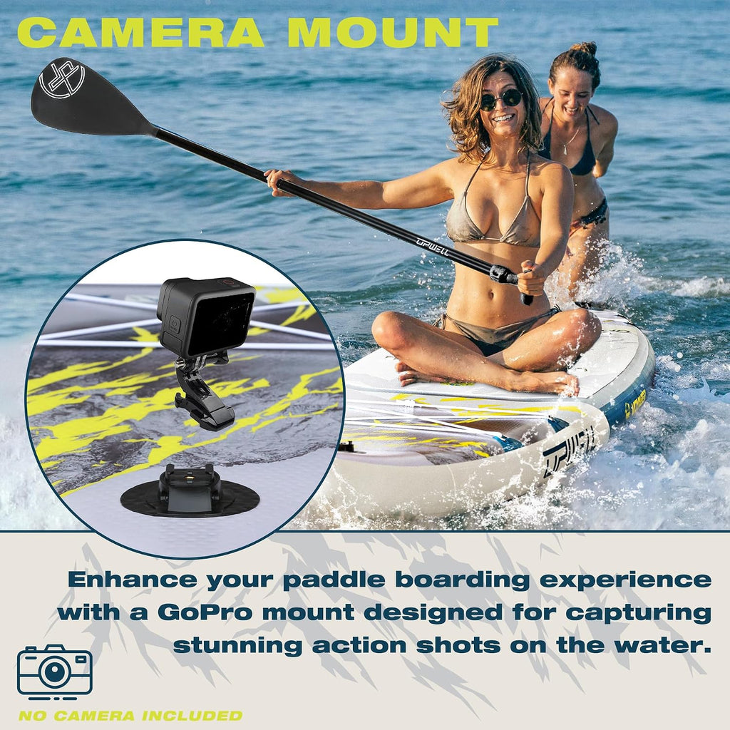 UPWELL 11'6'/11'2'/11'/10'8'/10'6'/10'2' Inflatable Stand Up Paddle Board with sup Accessories Including Backpack, Repairing Kits, Non-Slip Deck, Leash, 3 Fins, Paddle and Hand Pump