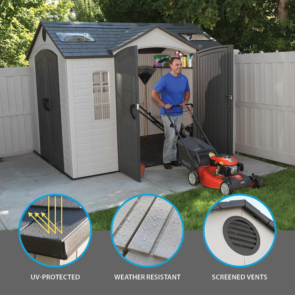 Lifetime 60001 Outdoor Storage Shed, 10 by 8 Feet