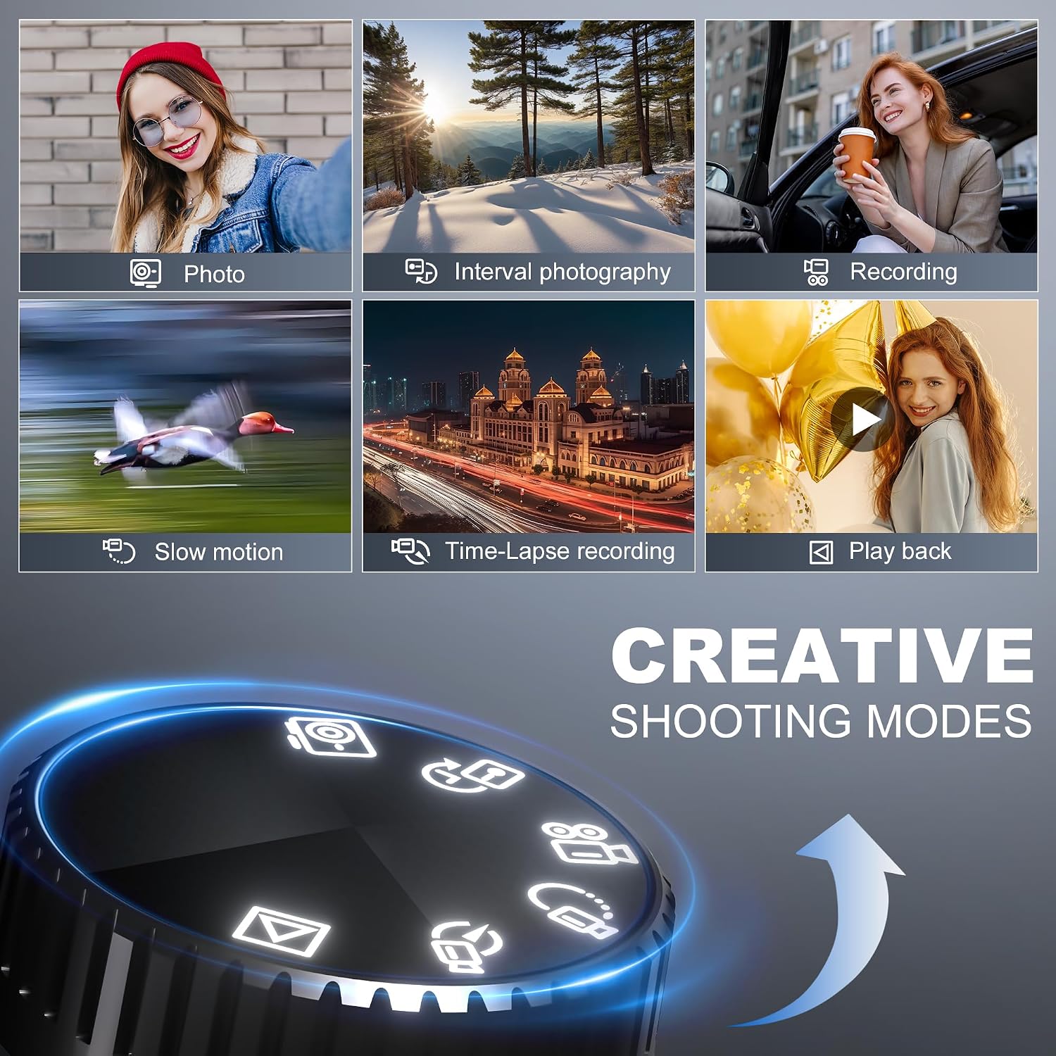 Ture 48MP&4K Digital Cameras for Photography with WiFi & App Control, Vlogging for YouTube with Bag,Compact Travel Camera,Perfect for Entry-Level Users and Beginners with Macro&Wide Lens-32GB Card