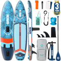 Niphean (Extra Large) Inflatable Paddle Board, SUP for 2+1 People/Family 500lbs Capacity Stand Up Paddle Board with SUP Accessories, StabilTrac Fin Non-Slip Paddleboard for Adults