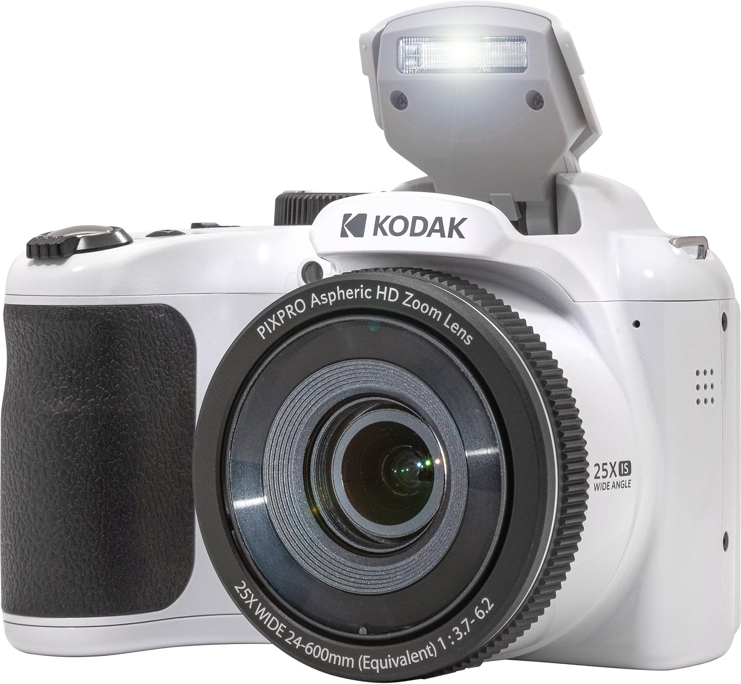 Kodak PIXPRO AZ255 Digital Camera (White), Point & Shoot Camera Case, 16GB Memory Card, USB Card Reader, Table Tripod, Accessories