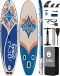 Inflatable Stand Up Paddle Board with SUP Accessories, 11'*33' Inflatable Paddle Boards for Adults & Youth of All Skill Levels