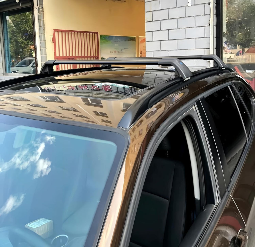 Black Crossbar Fits for Hyundai KONA Electric 2024 2025 SEL N-Line Limited Rooftop Cargo Bars Crossbars Luggage Carrier Cross Bar Aluminum 2PCS