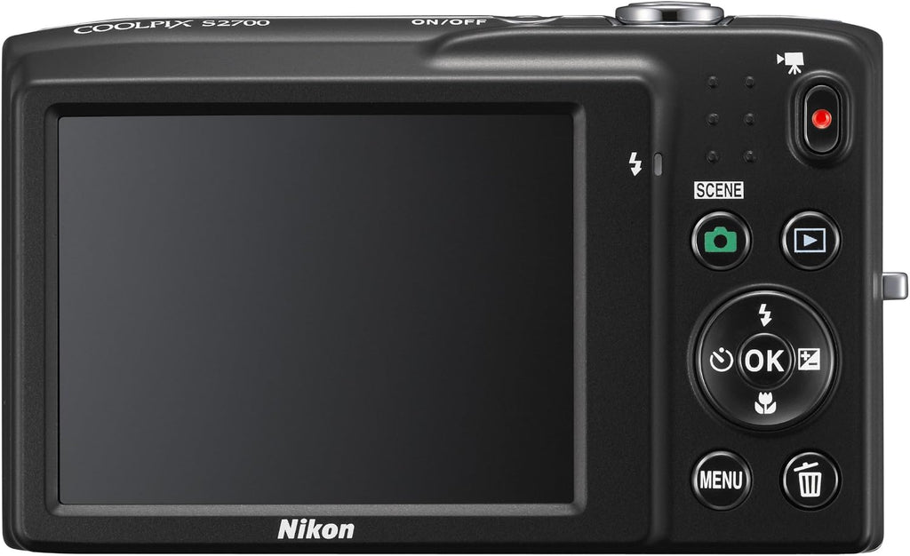 Nikon COOLPIX S2700 16 MP Digital Camera with 6x Optical Zoom and 720p HD Video (Red) (OLD MODEL)