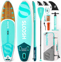 SLOOSH Inflatable Stand Up Paddle Board, 10'6' Paddle Boards with Premium Accessories, Non-Slip EVA Deck, Ultra-Light Carry Bag Pump, Ripple SUP for Youth & Adults of All Skill Levels