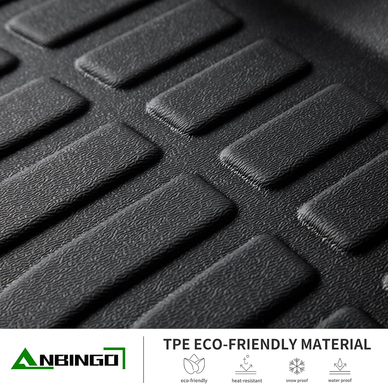 ANBINGO® Floor Mats Custom for Nissan Pathfinder 7 Passenger 2022 2023 2024 2025 Waterproof Car Mats All Weather Mats Guard Automotive Floor Liners Front& Rear& 3rd Row Full Set Black