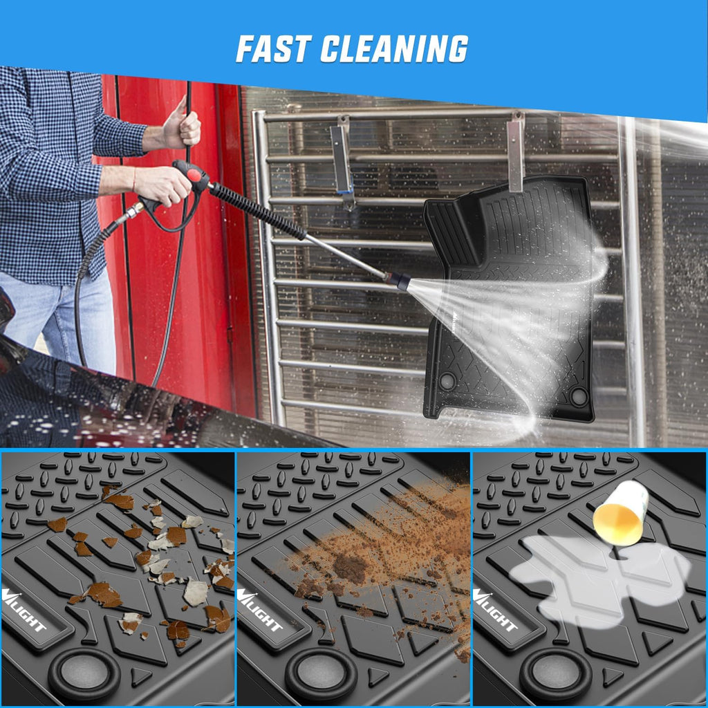 Nilight Floor Mats for Rivian R1S 2022 2023 2024 2025 (7 Seats Only) All Weather Custom Fit Heavy Duty Floor Liners