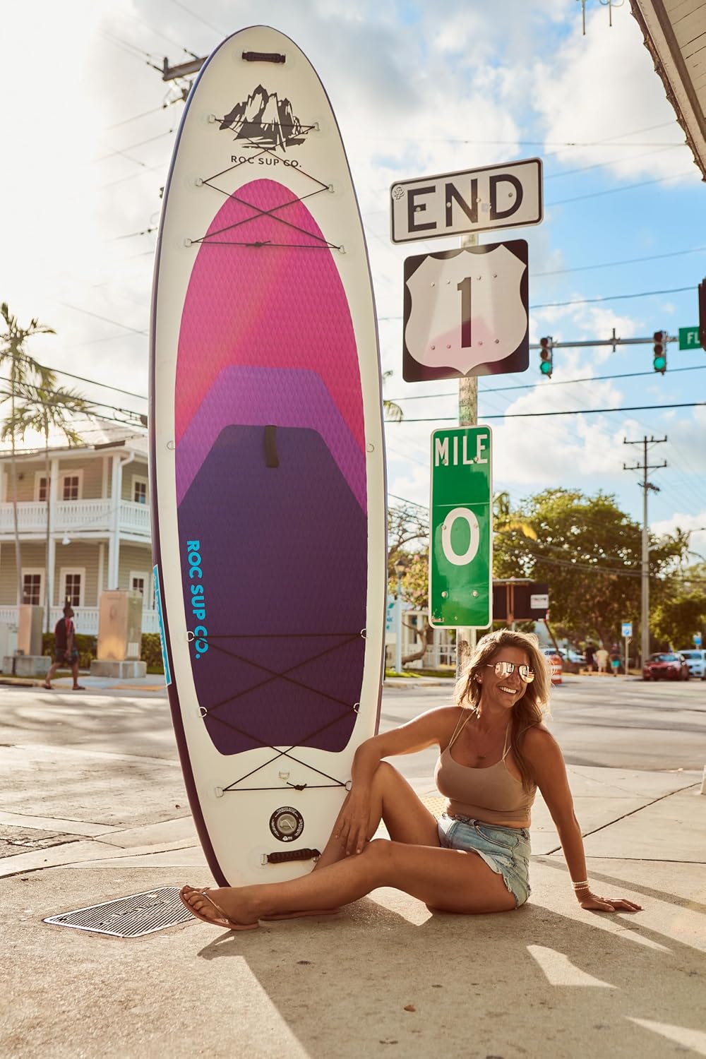 Roc Inflatable Stand Up Paddle Board 10' 6' with Premium SUP Paddle Board Accessories, Wide Stable Design, Non-Slip Comfort Deck for Youth & Adults