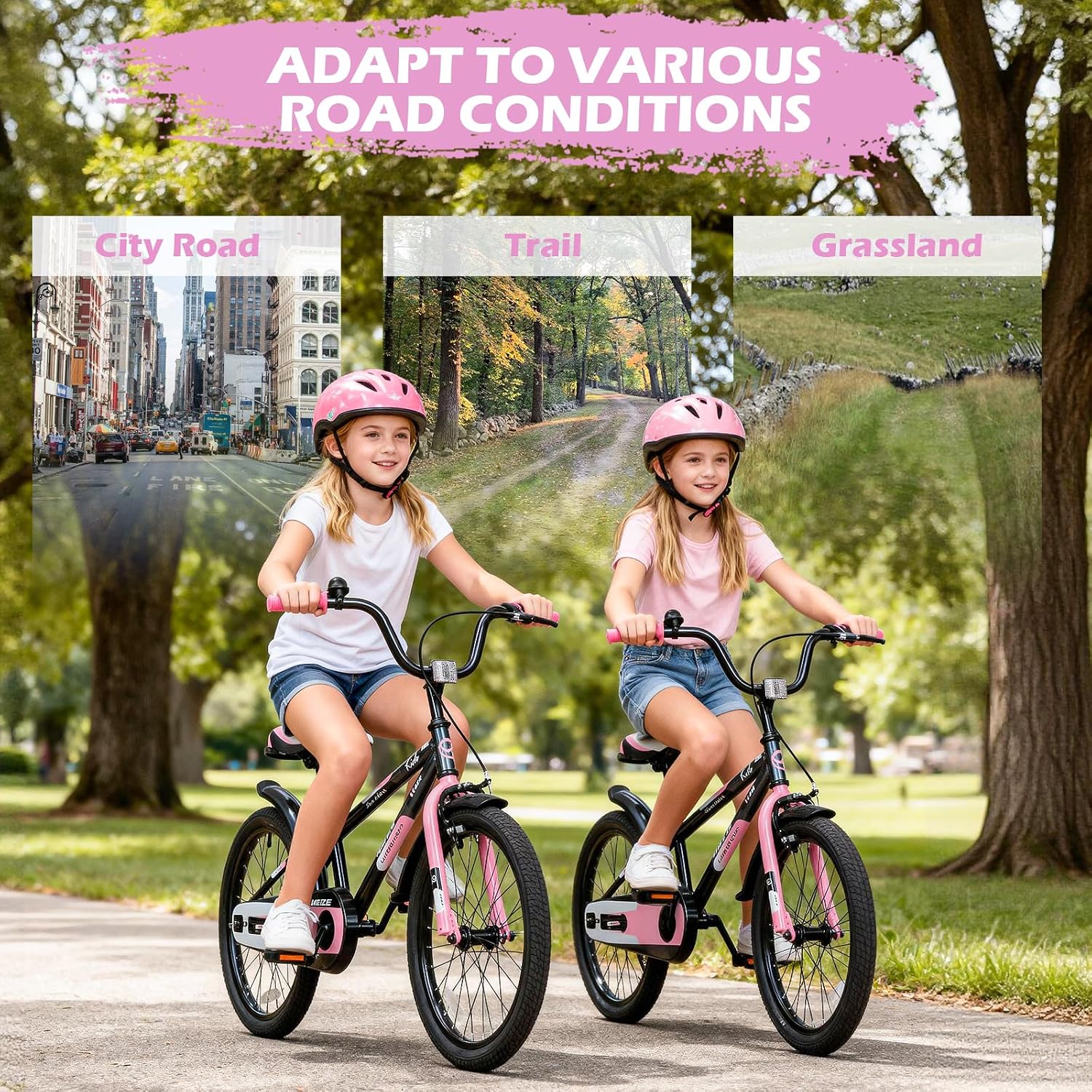 WEIZE Kids Bike, 16 20 Inch Children Bicycle for Boys & Girls Ages 4-12 Years Old, Rider Height 41-62 Inch, Adjustable Seat & Handlebars, Coaster Brake, Multiple Color Options