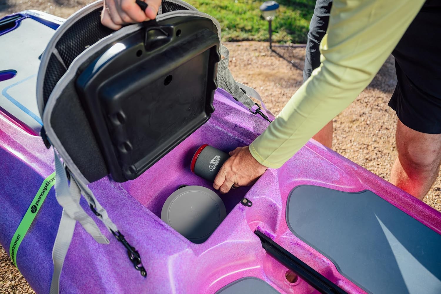 Perception Hi Life | Sit on Top Kayak for Adults | Hybrid SUP Stand up Paddle Board Kayak