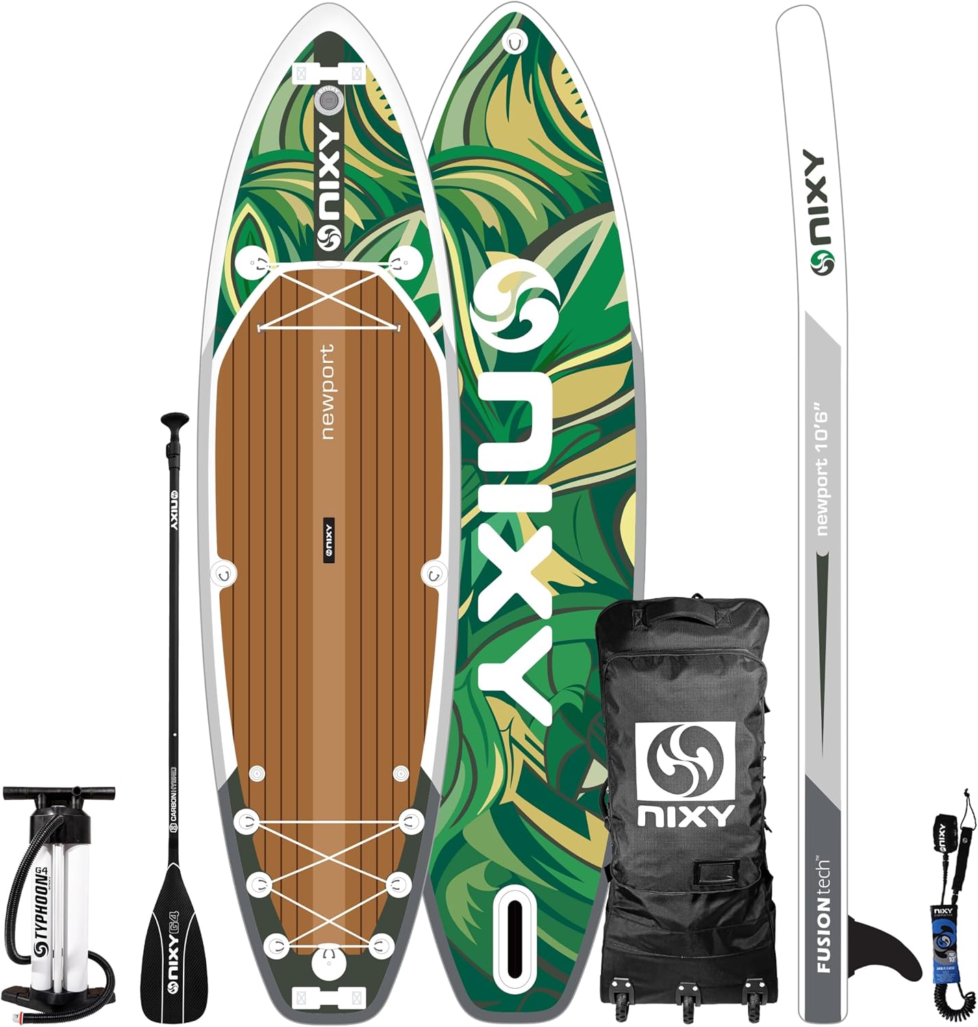 NIXY G5 Newport 10'6' x 32' Inflatable Paddle Board | High-Performance, Durable, and Lightweight SUP for All Skill Levels | Welded Seams | 300 lbs. Capacity
