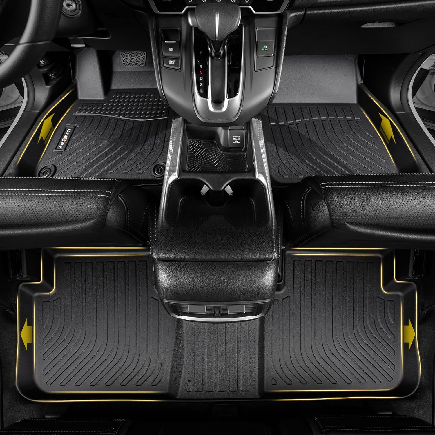 GINOWY-Floor Mats & Cargo Liner for 2022-2026 Lexus NX(NX250/NX350，Not for NX350h &NX450h+), All Weather Floor Mats for Lexus NX Floor Liners for NX Accessories