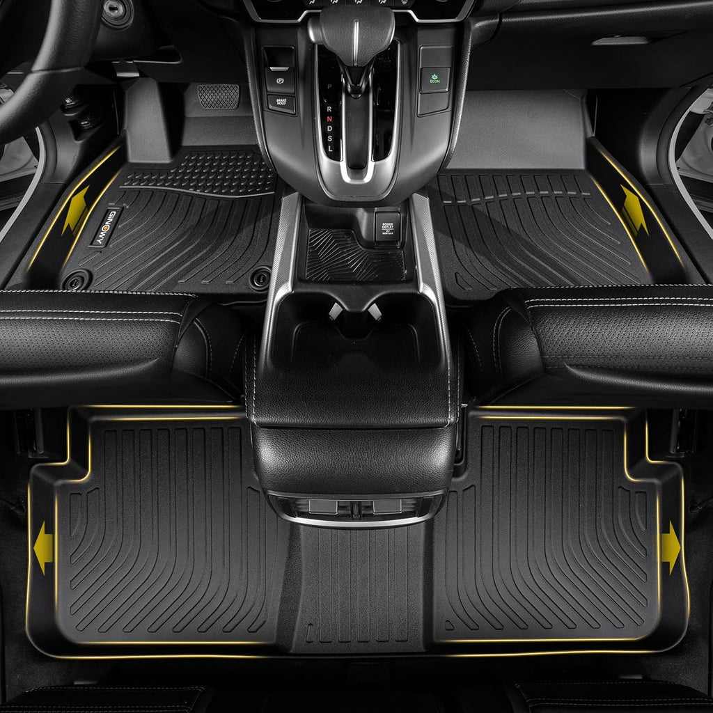 GINOWY-Floor Mats for Lincoln Aviator 2020-2026 (Only 6 Seats Version), Fit Gas and Plug-in Hybrid(Grand Touring),All Weather Car Mats for Lincoln Aviator Accessories