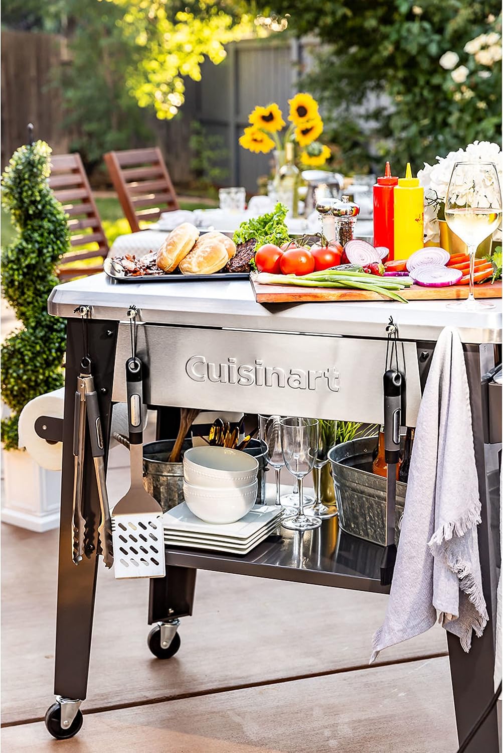 Cuisinart CPT-194 Outdoor Stainless Steel Grill Prep Table