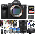 Sony a7 III Mirrorless Camera with FE 24-70mm Lens (ILCE7M3/B) – Full-Frame E-Mount | 24.2MP Sensor | 4K Video | Filter Kit, Battery, Bag, HDMI Cable & More
