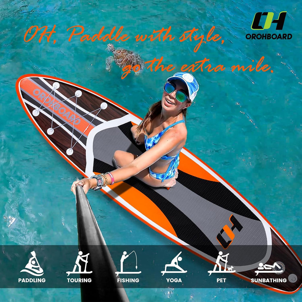 Inflatable Paddle Board 11'6/10'6 Paddle Board - All-Around SUP Board for Adults & Beginners, Stand Up Paddle Board with Complete Accessory Kit for Lake, River, Ocean