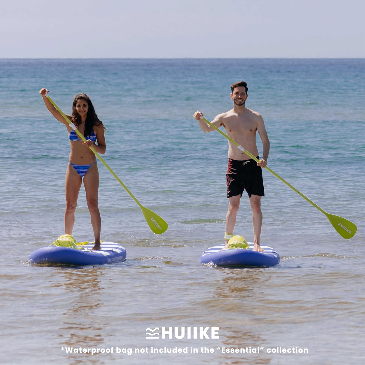 HUIIKE Inflatable Paddle Board for Adults with Accessories Included, Oar, Fins, Pump. Stand Up Paddleboard Great Stability and Resistance. 10' x 33' x 5.9', Maximum Load 286 lb