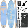 11'x35 Extra Wide Inflatable Paddle Board, 430lb Capacity Stable Paddleboard for Yoga, Stand up Paddle Board for Adults(x3), Full Coverage EVA Deck, 5 Handles, 100L Backpack, All-Round