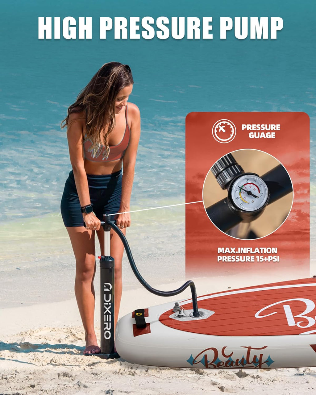 Inflatable Stand Up Paddle Board with SUP Accessories, 11'*33' Inflatable Paddle Boards for Adults & Youth of All Skill Levels