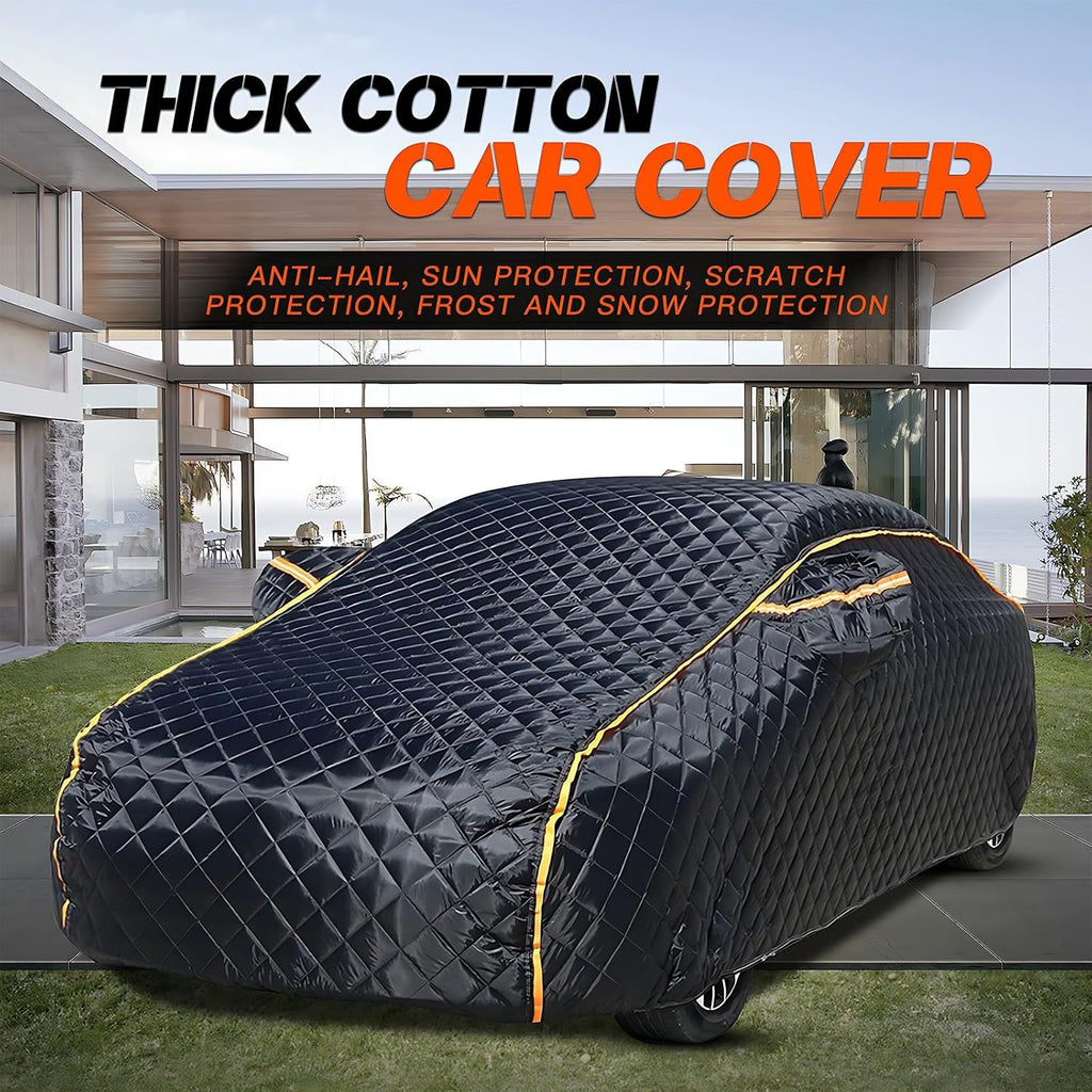 Hail Protector Car Cover Waterproof for BMW X1 sDrive28i (2023-2025, SUV), Heavy Duty Car Cover, Snow Sun Uv Dust All Weather Protection, Door Zipper & Reflective Strips dvd56