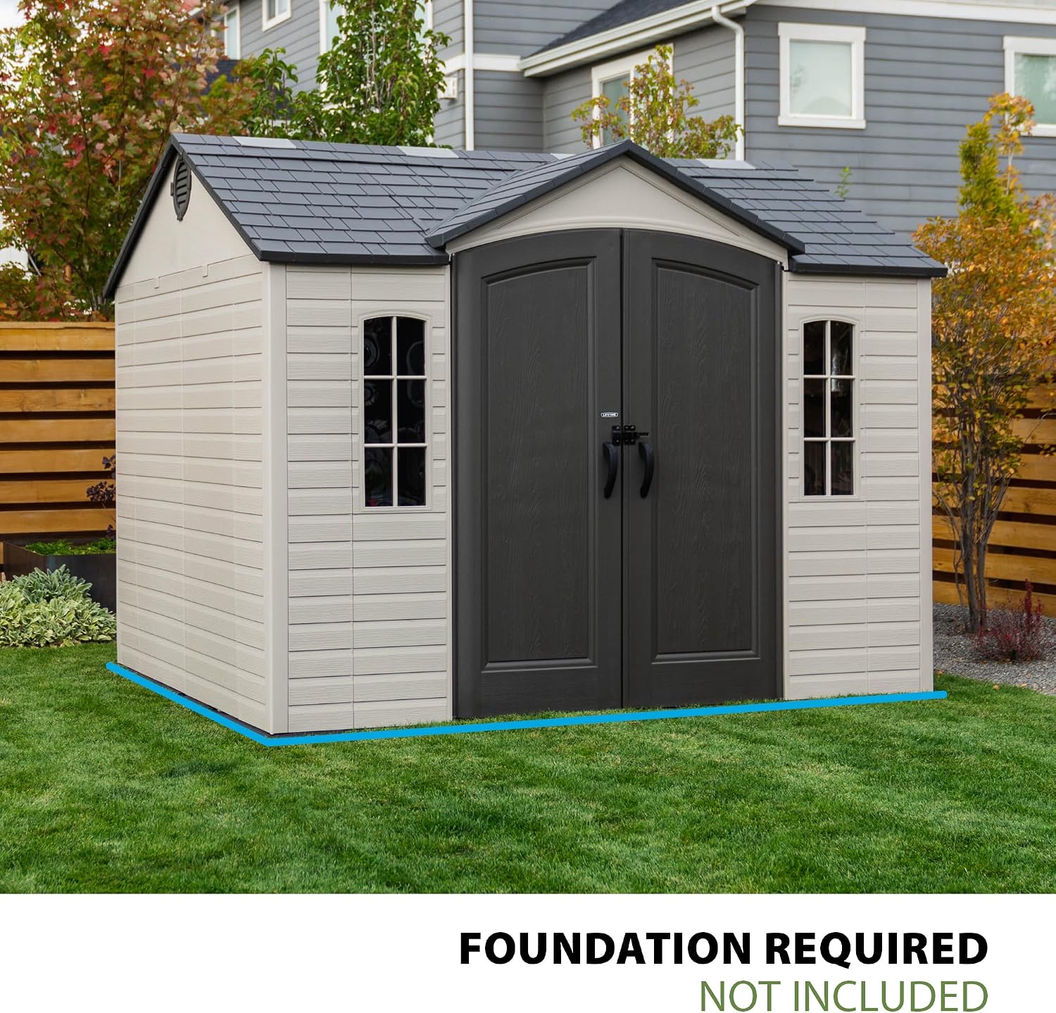 Lifetime Outdoor Storage Shed, 10 x 8 Foot