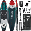 11'6x35'' Extra Wide Inflatable Paddle Board, 450lb Capacity Stand Up Paddle Board for Adults (x3), Stable Inflatable SUP, All Skill Levels, 3 Handles, 100L Backpack, 3PCS Paddle, 5L Dry Bag