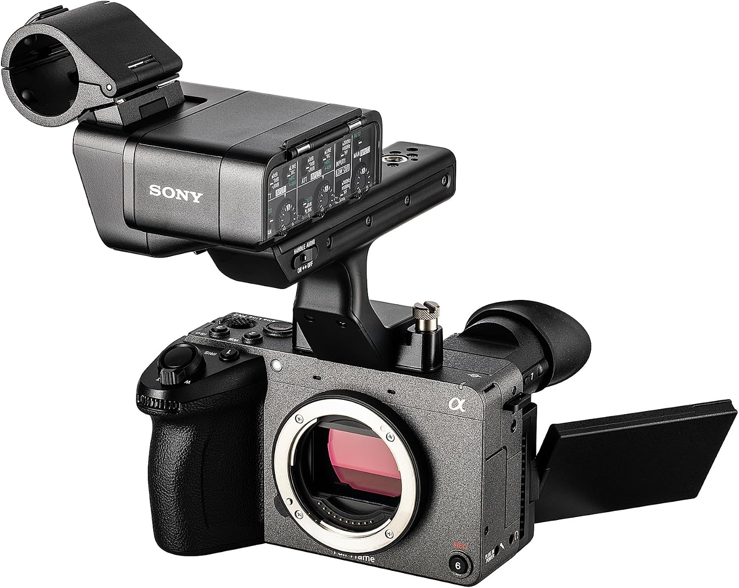 Sony FX2 Full-Frame Digital Cinema Camera w/XLR Handle | 33MP Sensor and AI Autofocus| Full-Frame 4K (ILME-FX2) + Sigma 24-70mm Art Lens + 64GB Card + NP-FZ100 Battery + More