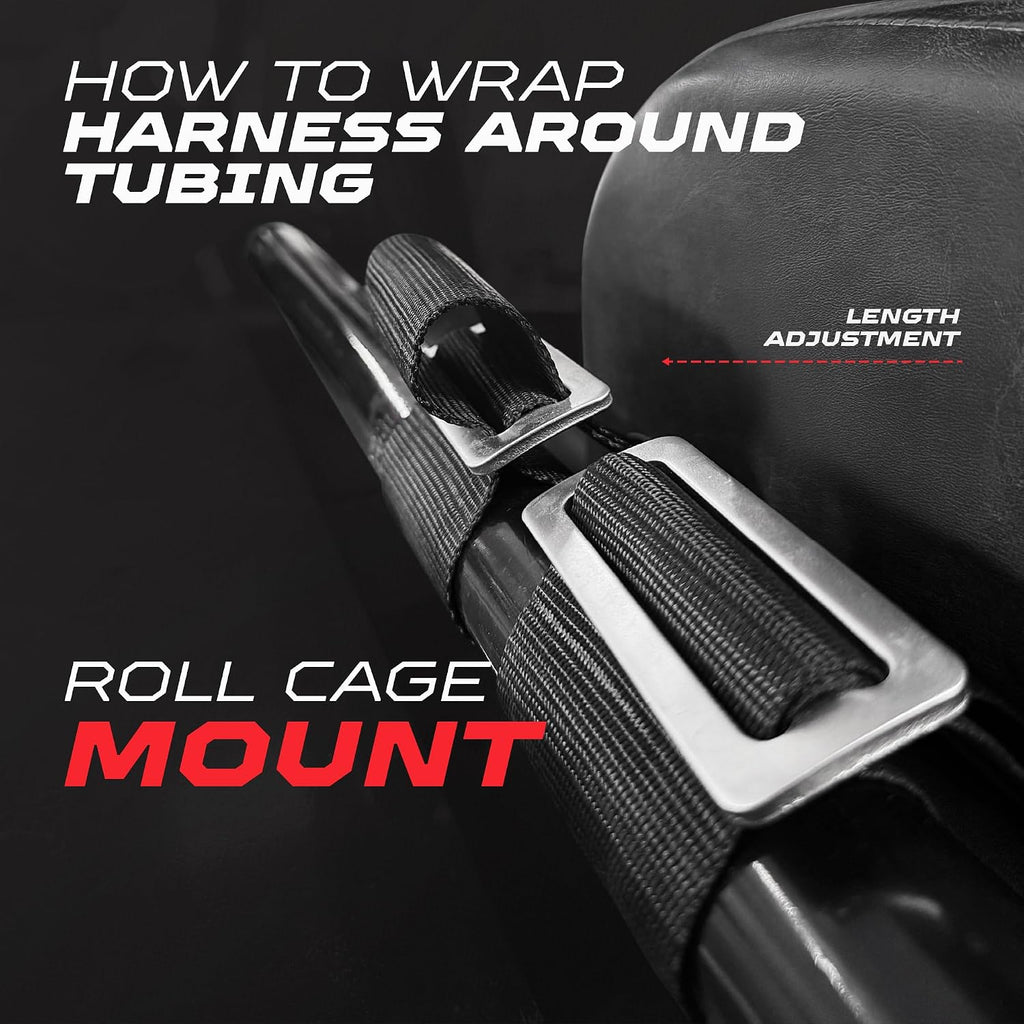 50 Caliber Racing 4-Point Harness for Bucket Seat | Quick-Release Safety Belt | 10 Colors | UTV, RZR, Racing Car Upgrade | Secure Comfort for Off-Road Adventures [6000]