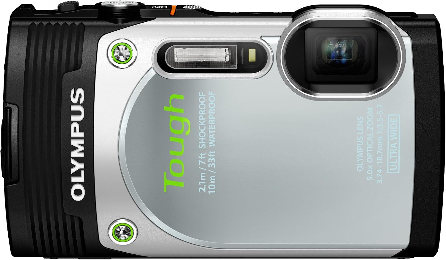 Olympus Stylus TG-850 IHS 16 MP Digital Camera (Black/Silver)
