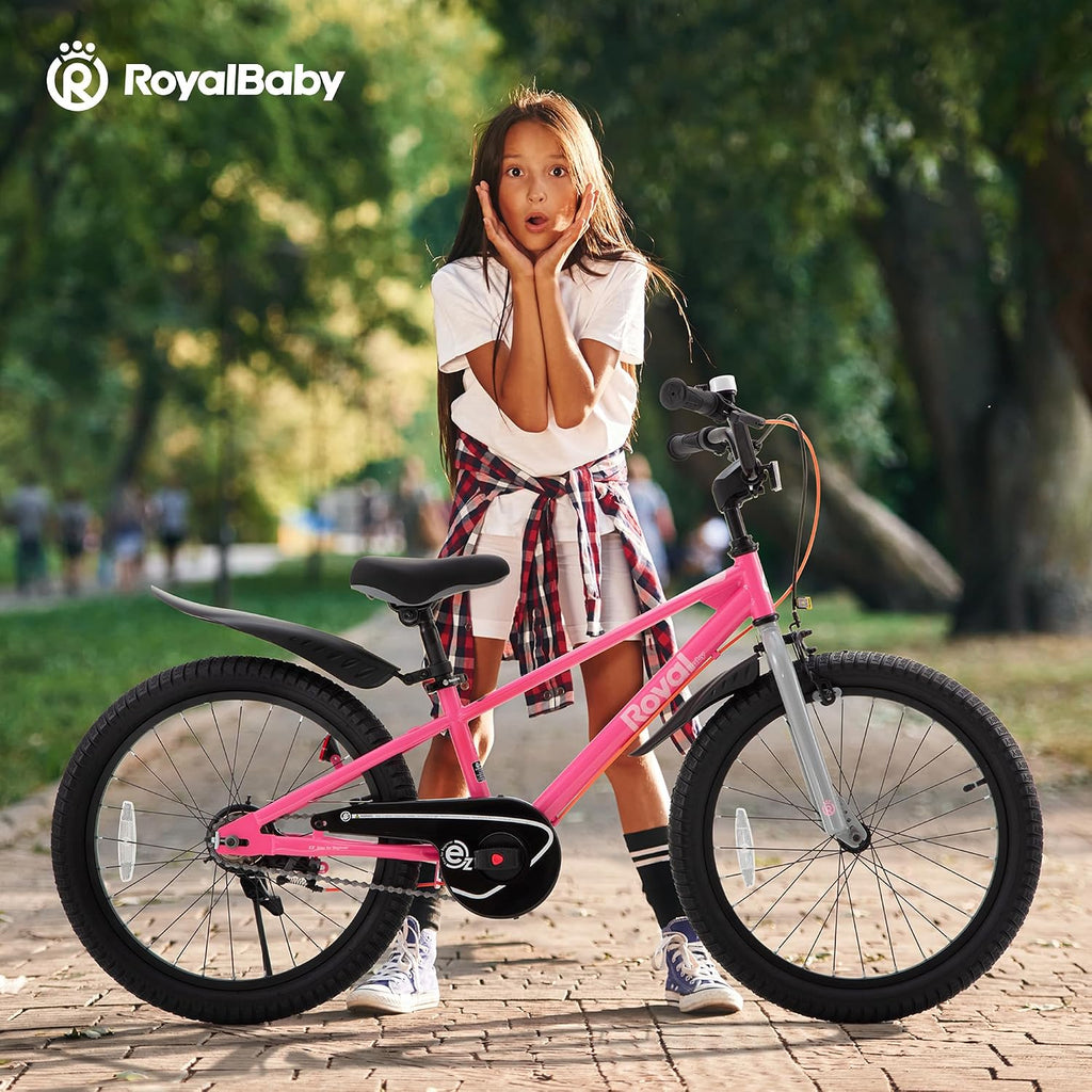 RoyalBaby EZ Kids Bike 12 14 16 18 20 Inch Balance Pedal 2-in-1 Training Bicycle Boys Girls Ages 3 to 12 Years Easy Learn for Beginners