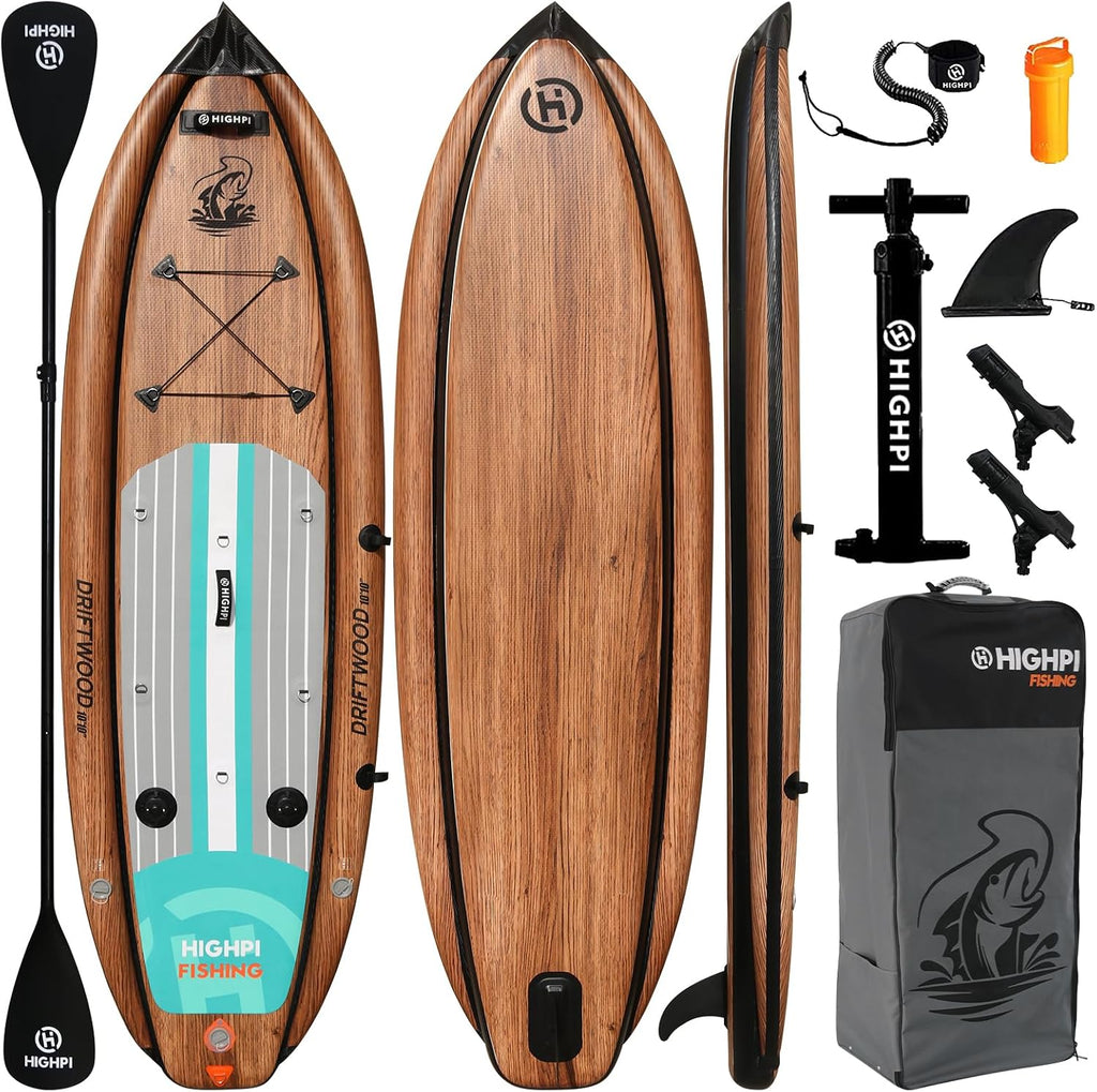 Inflatable Stand Up Paddle Board for Youth and Adults – Wide Sup with Premium Accessories, Blow Up Paddleboard for Surfing, Fishing, Yoga & More