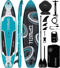 UPWELL 10'6'/11'/11'6' Inflatable Paddle Board, Stand Up Paddlboard for Youth & Adults, Stable Design, Premium SUP Accessories, Backpack, Leash, Hand Pump, Fins