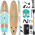 10'6'' Inflatable Stand Up Paddle Board (SUP) for Adults and Youth with Non-Slip Deck – Complete Accessories Kit, for Fishing, Yoga, Fitness & Family Fun